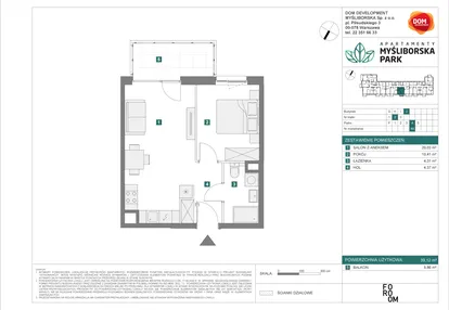 Mieszkanie w inwestycji: Apartamenty Myśliborska Park
