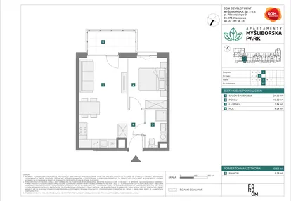 Mieszkanie w inwestycji: Apartamenty Myśliborska Park