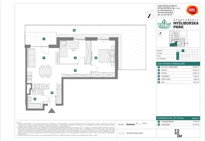 Mieszkanie w inwestycji: Apartamenty Myśliborska Park
