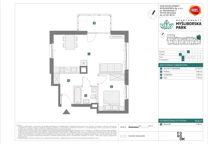 Mieszkanie w inwestycji: Apartamenty Myśliborska Park
