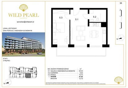 Mieszkanie w inwestycji: Wild Pearl 23% VAT