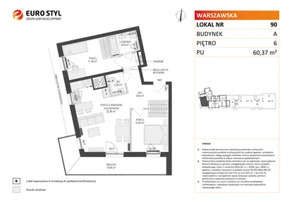 Mieszkanie w inwestycji: Osiedle Warszawska etap IV