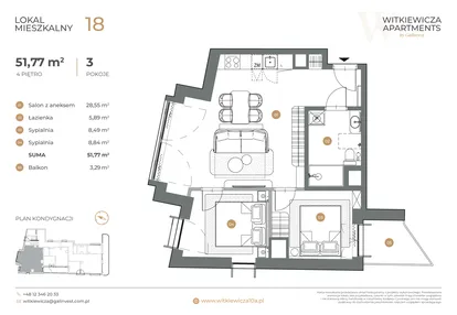 Mieszkanie w inwestycji: Witkiewicza Apartments