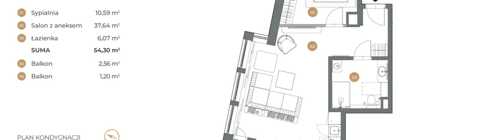 Mieszkanie w inwestycji: Witkiewicza Apartments