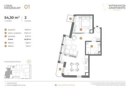 Mieszkanie w inwestycji: Witkiewicza Apartments