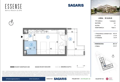 Mieszkanie w inwestycji: ESSENSE Baltic Resort&SPA 2 - apartamenty inwestycyjne