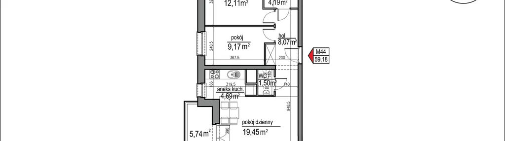 Mieszkanie w inwestycji: Osiedle Rytm etap 3