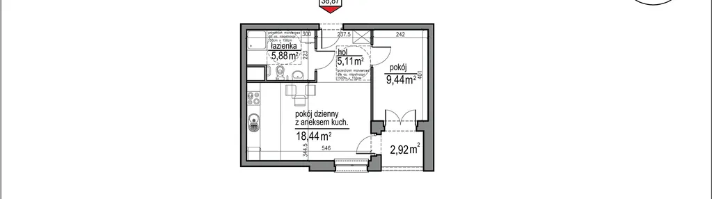 Mieszkanie w inwestycji: Osiedle Rytm etap 3