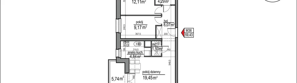 Mieszkanie w inwestycji: Osiedle Rytm etap 3