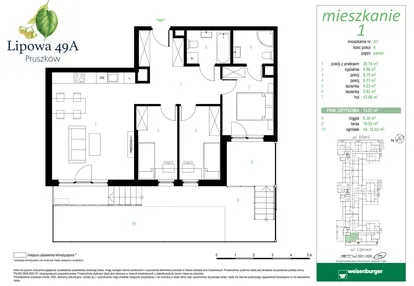 Mieszkanie w inwestycji: Lipowa 49A