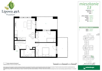 Mieszkanie w inwestycji: Lipowa 49A