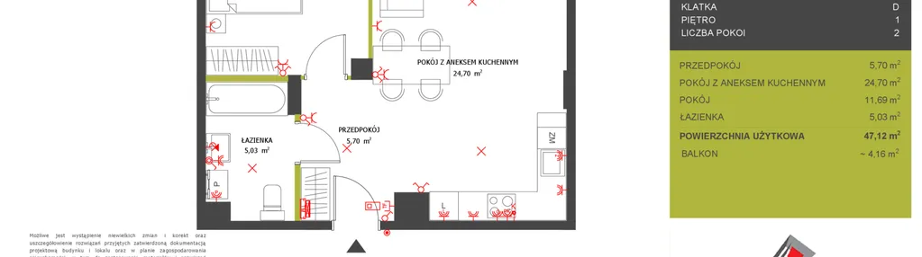 Mieszkanie w inwestycji: Na Wspólnej etap 2