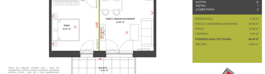Mieszkanie w inwestycji: Na Wspólnej etap 2