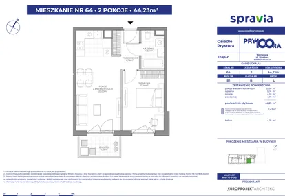 Mieszkanie w inwestycji: Osiedle Prystora Etap 2