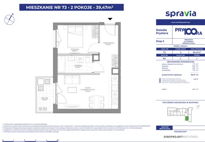 Mieszkanie w inwestycji: Osiedle Prystora Etap 2