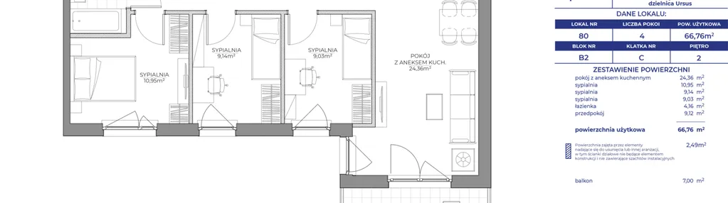 Mieszkanie w inwestycji: Osiedle Prystora Etap 2