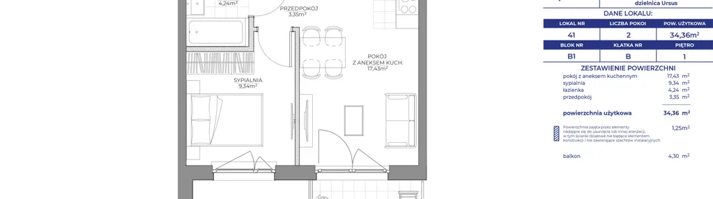 Mieszkanie w inwestycji: Osiedle Prystora Etap 2