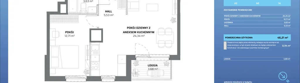 Mieszkanie w inwestycji: Zaspa Wysoko