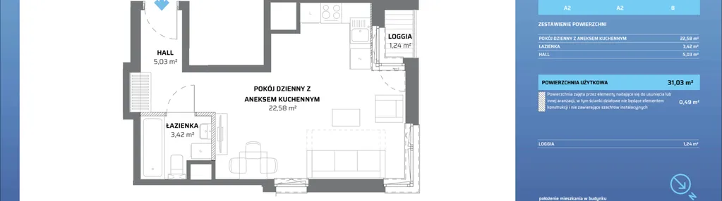 Mieszkanie w inwestycji: Zaspa Wysoko