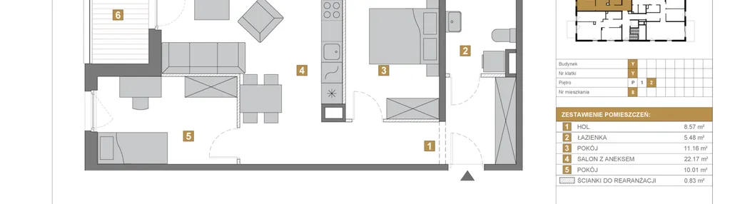 Mieszkanie w inwestycji: Wille Biskupin Etap 2.2