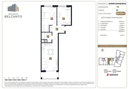 Mieszkanie w inwestycji: Residenza Belcanto
