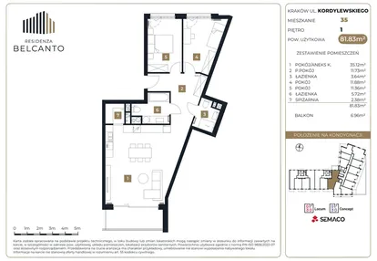 Mieszkanie w inwestycji: Residenza Belcanto