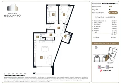 Mieszkanie w inwestycji: Residenza Belcanto
