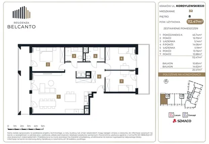 Mieszkanie w inwestycji: Residenza Belcanto