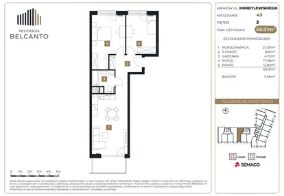 Mieszkanie w inwestycji: Residenza Belcanto