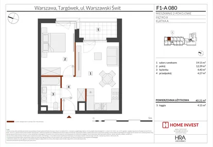 Mieszkanie w inwestycji: Warszawski Świt XIII