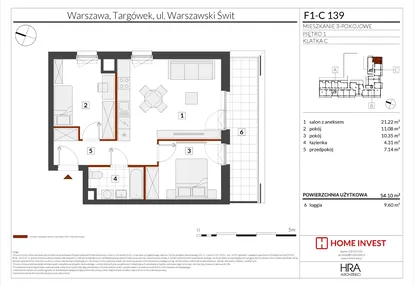 Mieszkanie w inwestycji: Warszawski Świt XIII