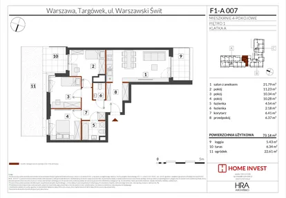 Mieszkanie w inwestycji: Warszawski Świt XIII
