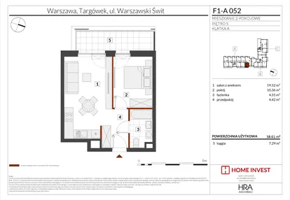Mieszkanie w inwestycji: Warszawski Świt XIII