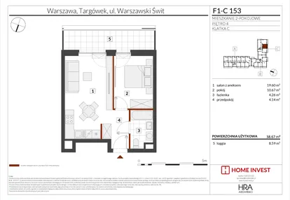 Mieszkanie w inwestycji: Warszawski Świt XIII