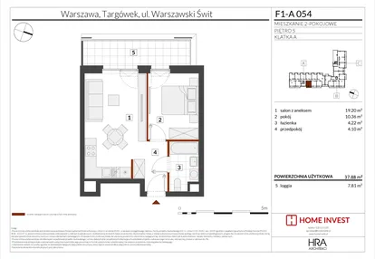 Mieszkanie w inwestycji: Warszawski Świt XIII