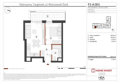 Mieszkanie w inwestycji: Warszawski Świt XIII