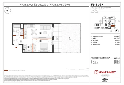 Mieszkanie w inwestycji: Warszawski Świt XIII