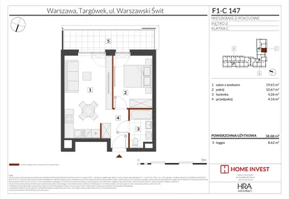Mieszkanie w inwestycji: Warszawski Świt XIII