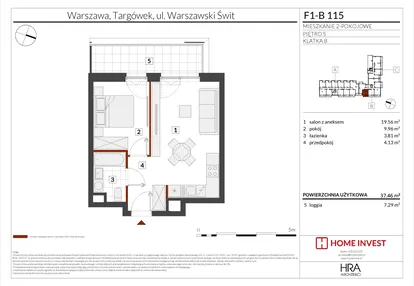 Mieszkanie w inwestycji: Warszawski Świt XIII