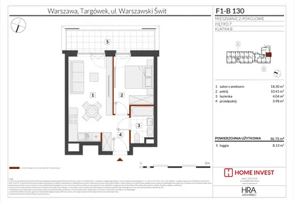 Mieszkanie w inwestycji: Warszawski Świt XIII