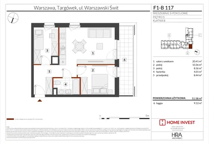 Mieszkanie w inwestycji: Warszawski Świt XIII