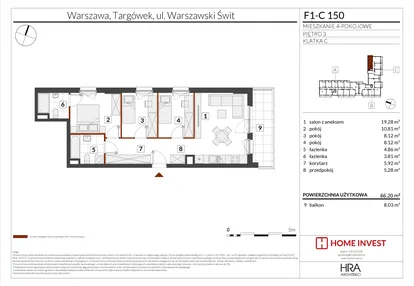 Mieszkanie w inwestycji: Warszawski Świt XIII