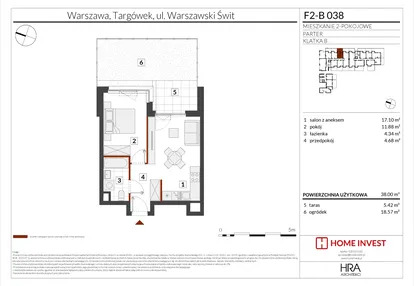 Mieszkanie w inwestycji: Warszawski Świt XIV