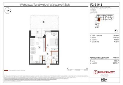 Mieszkanie w inwestycji: Warszawski Świt XIV