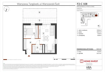 Mieszkanie w inwestycji: Warszawski Świt XIV