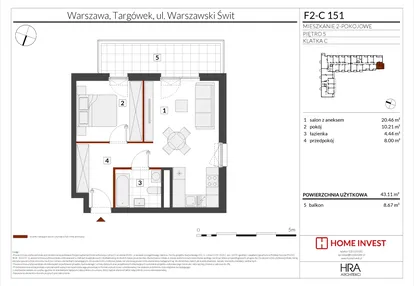 Mieszkanie w inwestycji: Warszawski Świt XIV