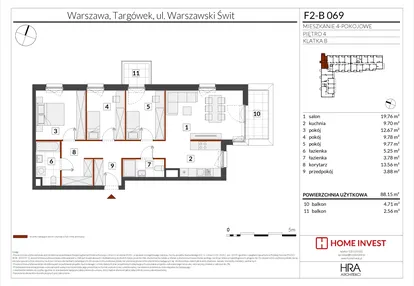 Mieszkanie w inwestycji: Warszawski Świt XIV