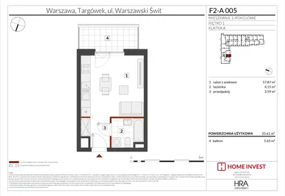 Mieszkanie w inwestycji: Warszawski Świt XIV
