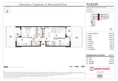 Mieszkanie w inwestycji: Warszawski Świt XIV