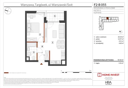 Mieszkanie w inwestycji: Warszawski Świt XIV